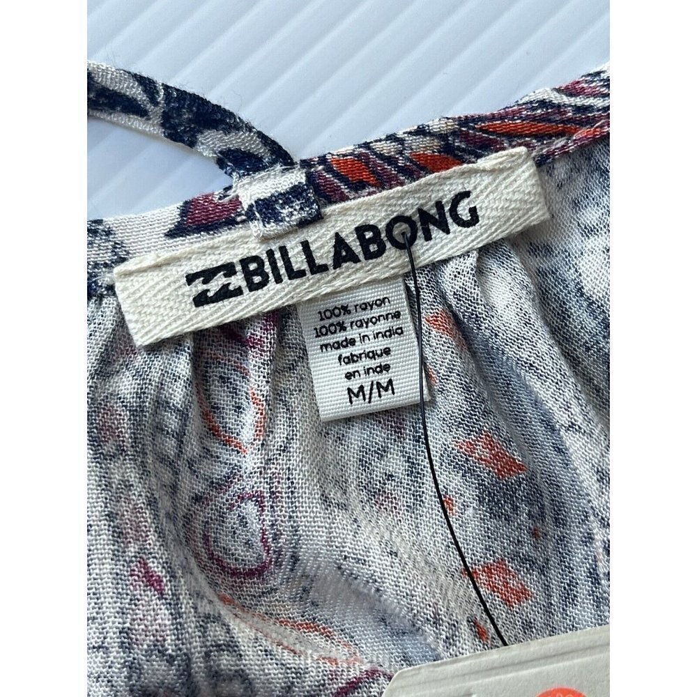 Billabong Women's Multi color Festival Moon Crop Top Size S M - Picture 4 of 9